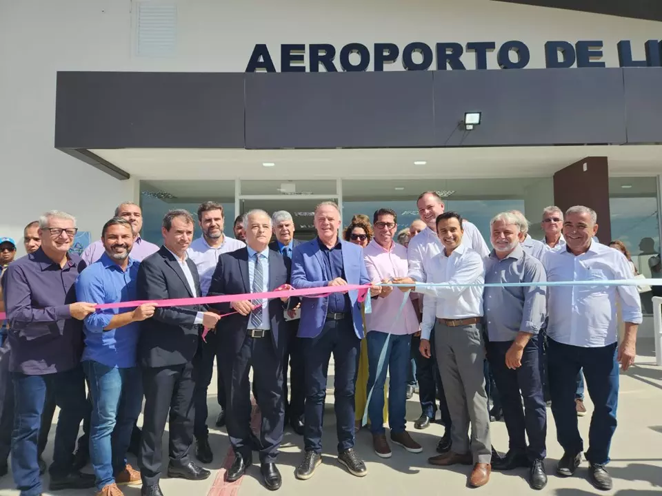 Linhares - Aeroporto de Linhares é inaugurado, com presenças do Governador Renato Casagrande e do Presidente da Assembleia Marcelo Santos